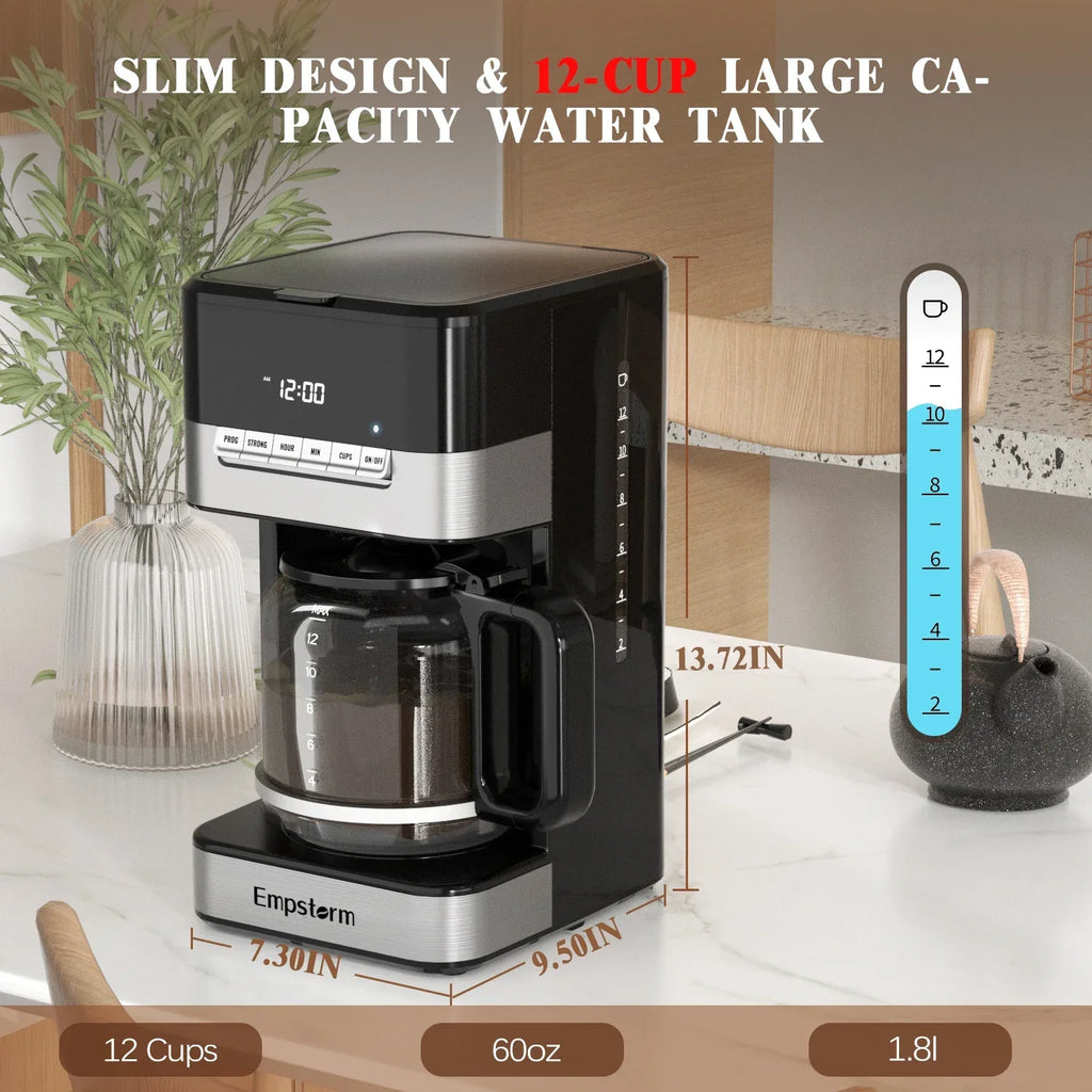American style keep warm function electric programmable single service drip coffee machine